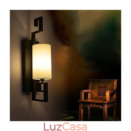 Lâmpada antiga estilo americano moderno sala de estar quarto quartos de hotel lâmpada de parede de pano branco Lâmpada antiga estilo americano moderno sala de estar quarto quartos de hotel lâmpada de parede de pano branco