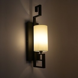 Lâmpada antiga estilo americano moderno sala de estar quarto quartos de hotel lâmpada de parede de pano branco