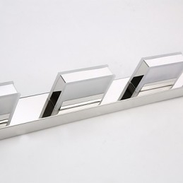 Luminária Espelho Quadrada Aço Inox e Acrílico