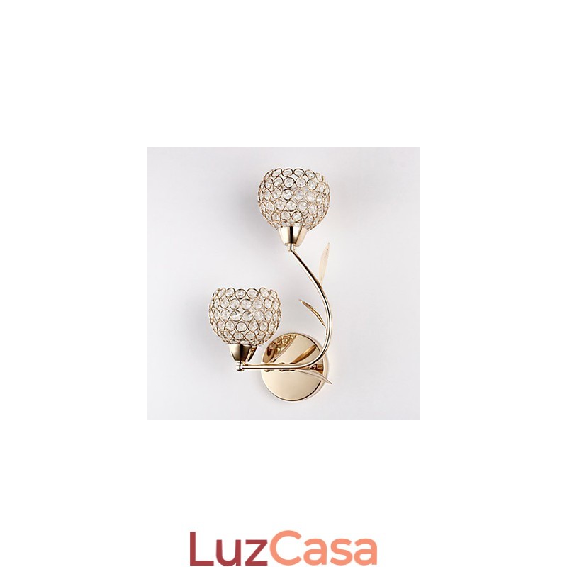 Arandelas de parede Luminárias de parede de leitura Cristal Mini Estilo Moderno Contemporâneo Metal