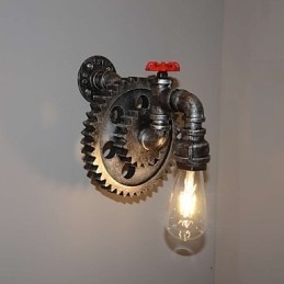 Luminária de parede criativa para restaurante, bar, corredor, luminária de parede, loft, equipamento industrial, personalidade para fazer os velhos canos de água