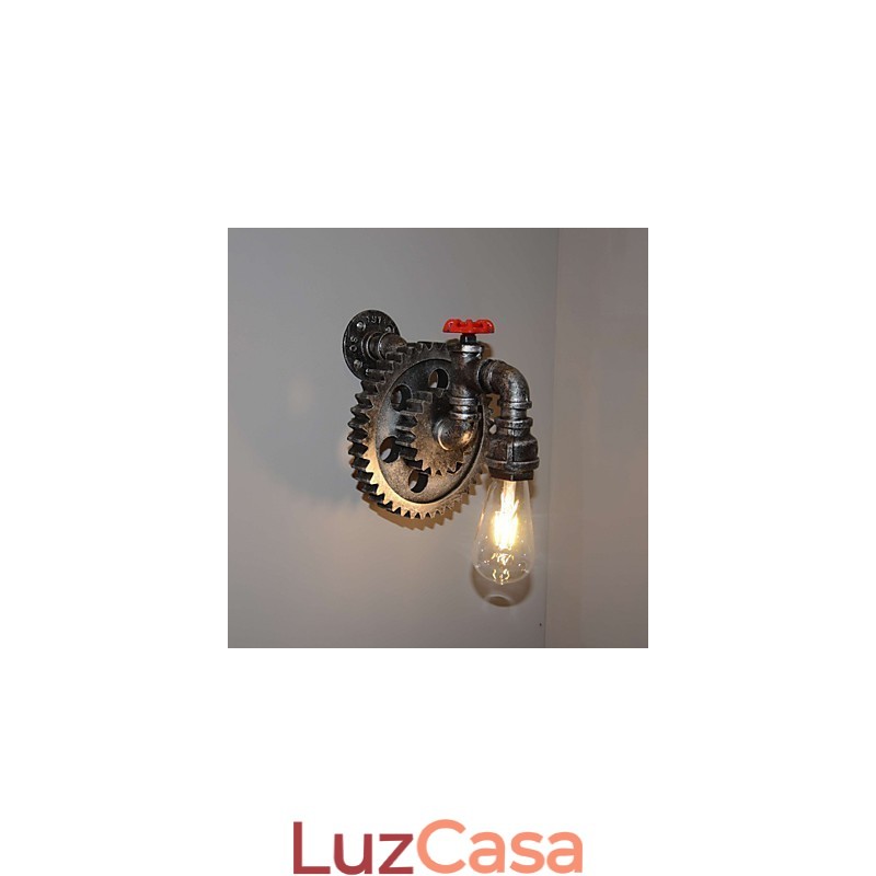 Luminária de parede criativa para restaurante, bar, corredor, luminária de parede, loft, equipamento industrial, personalidade para fazer os velhos canos de água