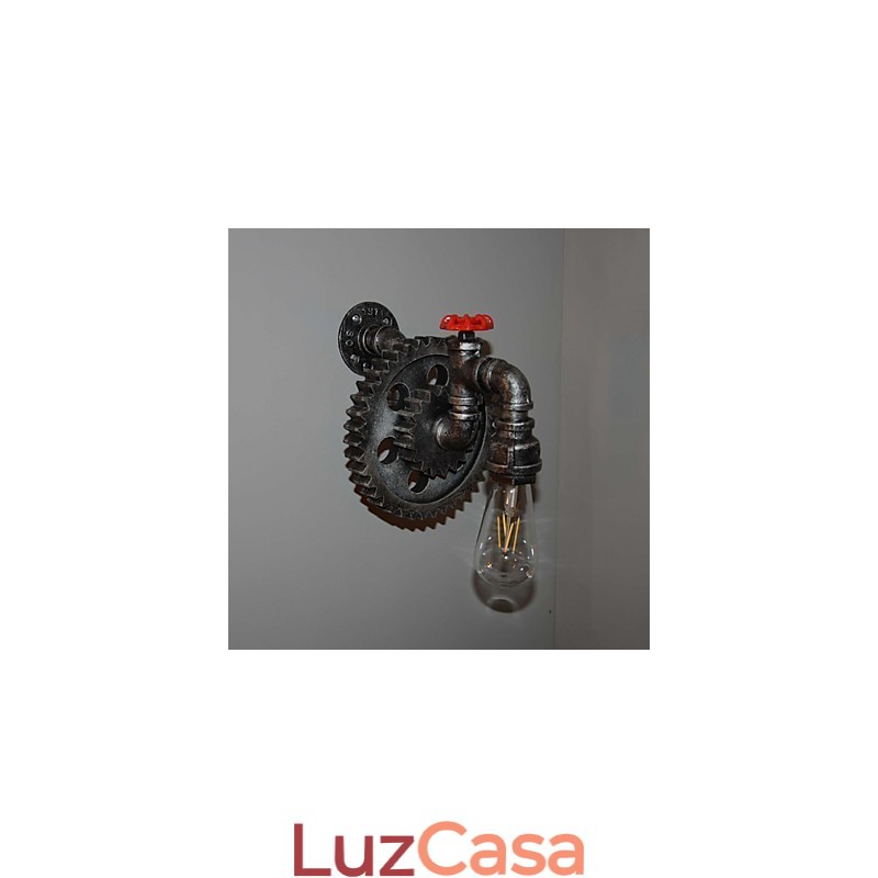 Luminária de parede criativa para restaurante, bar, corredor, luminária de parede, loft, equipamento industrial, personalidade para fazer os velhos canos de água