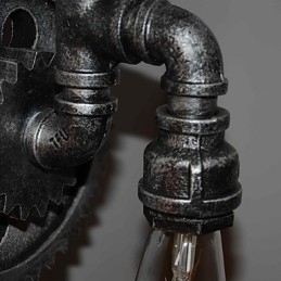 Luminária de parede criativa para restaurante, bar, corredor, luminária de parede, loft, equipamento industrial, personalidade para fazer os velhos canos de água