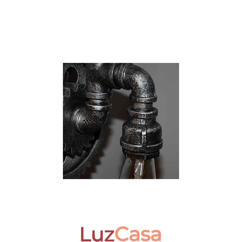 Luminária de parede criativa para restaurante, bar, corredor, luminária de parede, loft, equipamento industrial, personalidade para fazer os velhos canos de água