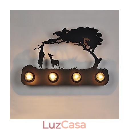 4 luzes American Village Pastoral LOFT estilo quarto corredor ferro retro lâmpadas de parede 4 luzes American Village Pastoral LOFT estilo quarto corredor ferro retro lâmpadas de parede