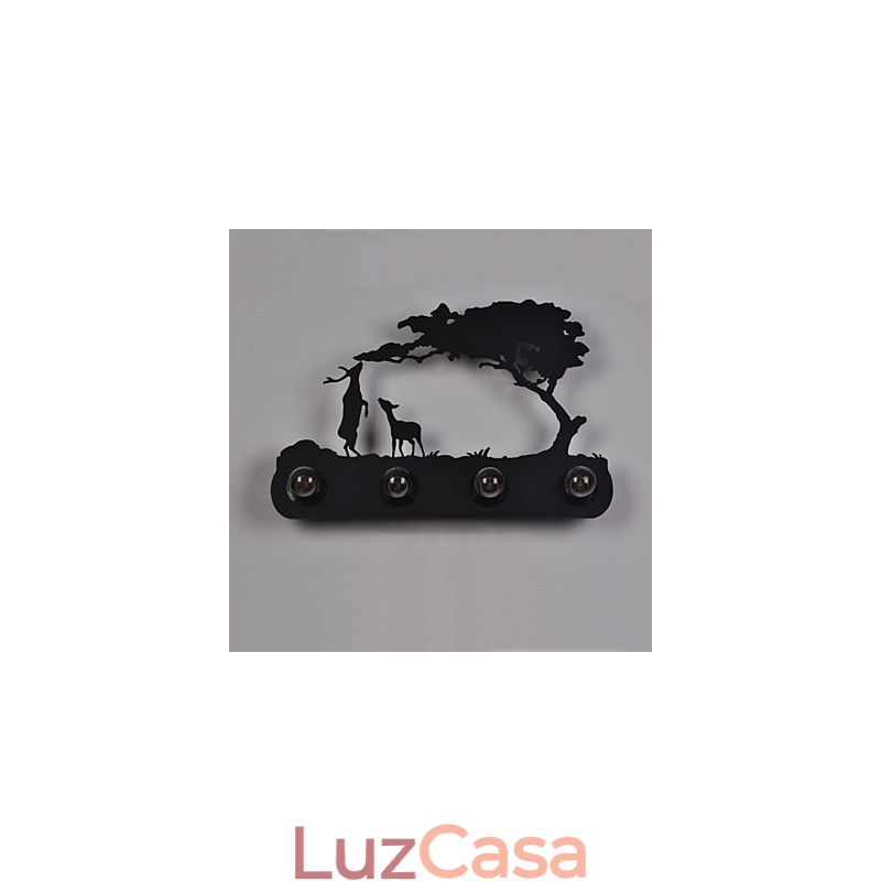 4 luzes American Village Pastoral LOFT estilo quarto corredor ferro retro lâmpadas de parede