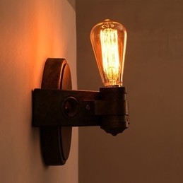 American Creative Restaurando Maneiras Antigas Ferro Forjado Lua Cheia Machetes Luminária de Parede Luzes