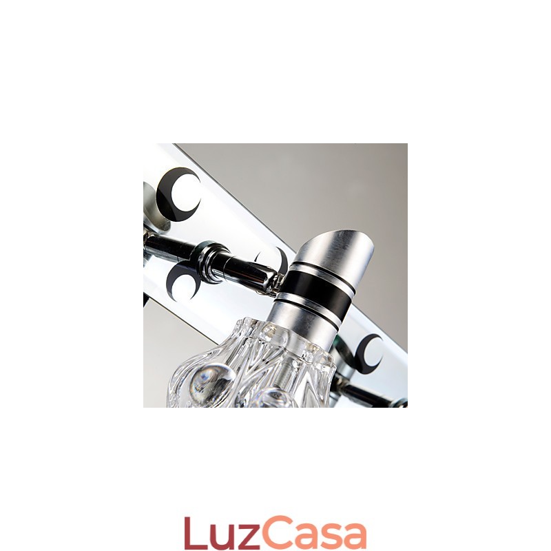 Nova chegada iluminação de parede de lavagem lâmpada branca de cor única para espelho frontal ferragens placa de metal luz de parede de banheiro