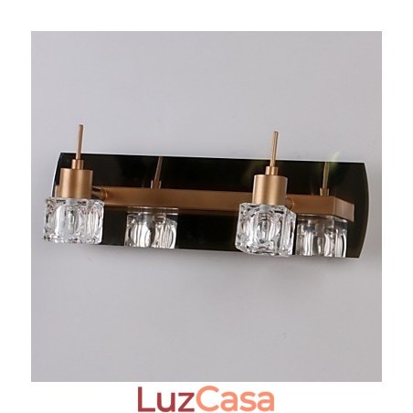 Iluminação de banheiro de cristal moderna contemporânea G4 Metal Iluminação de banheiro de cristal moderna contemporânea G4 Metal