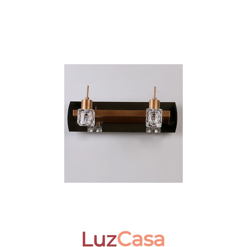 Iluminação de banheiro de cristal moderna contemporânea G4 Metal