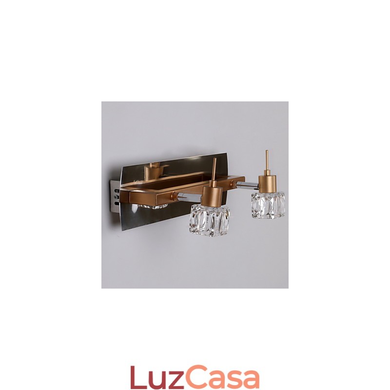 Iluminação de banheiro de cristal moderna contemporânea G4 Metal