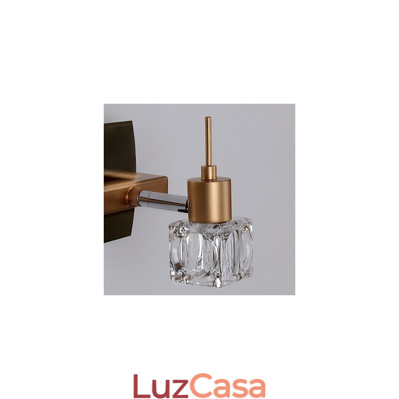 Iluminação de banheiro de cristal moderna contemporânea G4 Metal