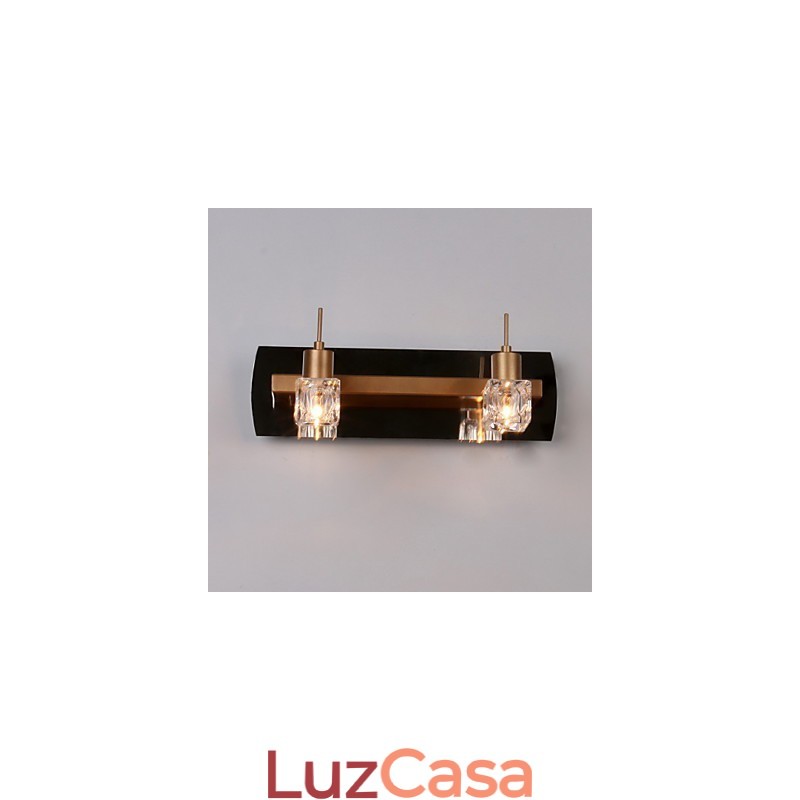 Iluminação de banheiro de cristal moderna contemporânea G4 Metal