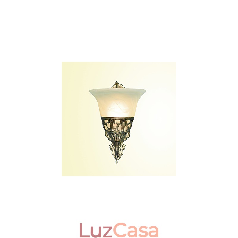 Luminárias de parede europeias Material metálico Revestimento Bronze Iluminação com cabeceira Sala de estar Espelho frontal Lâmpada de varanda