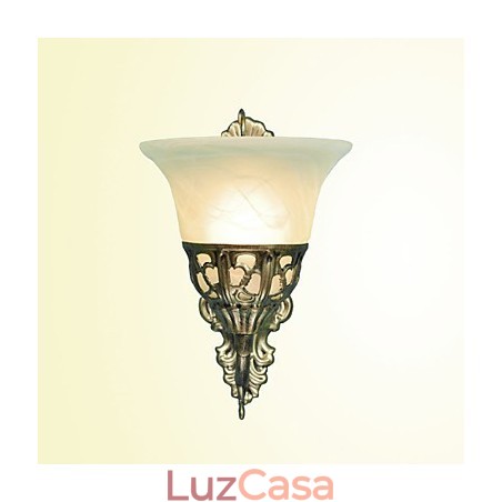 Luminárias de parede europeias Material metálico Revestimento Bronze Iluminação com cabeceira Sala de estar Espelho frontal Lâmpada de varanda