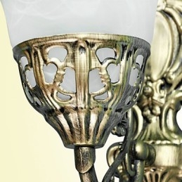 Luminárias de parede europeias Material metálico Revestimento Bronze Iluminação com cabeceira Sala de estar Espelho frontal Lâmpada de varanda