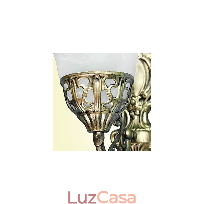 Luminárias de parede europeias Material metálico Revestimento Bronze Iluminação com cabeceira Sala de estar Espelho frontal Lâmpada de varanda