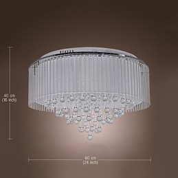 Moderno Contemporâneo Cristal Galvanizado Montagem Embutida