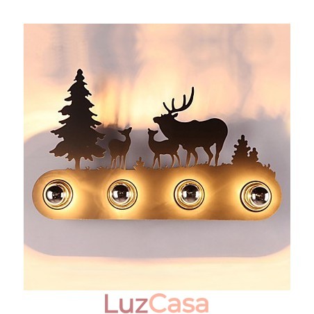 4 luzes American Village Pastoral LOFT estilo quarto corredor ferro retro lâmpadas de parede 4 luzes American Village Pastoral LOFT estilo quarto corredor ferro retro lâmpadas de parede