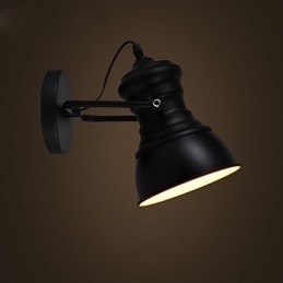 Luminária de parede Art Déco Luminária de parede industrial de ferro com letreiro Luminária de parede estilo loft