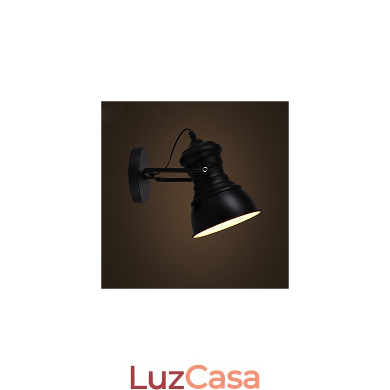 Luminária de parede Art Déco Luminária de parede industrial de ferro com letreiro Luminária de parede estilo loft