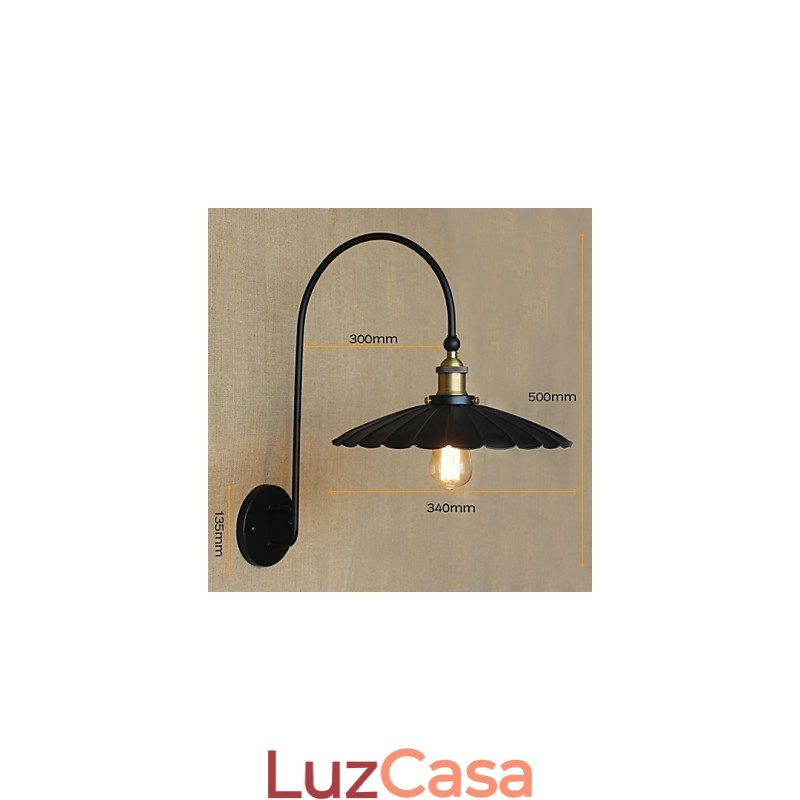 Apliques de parede Iluminação de banheiro Luzes de parede externas Luzes de parede de leitura Tradicional Clássico Metal