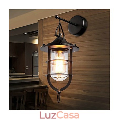 Apliques de parede estilo mini metal