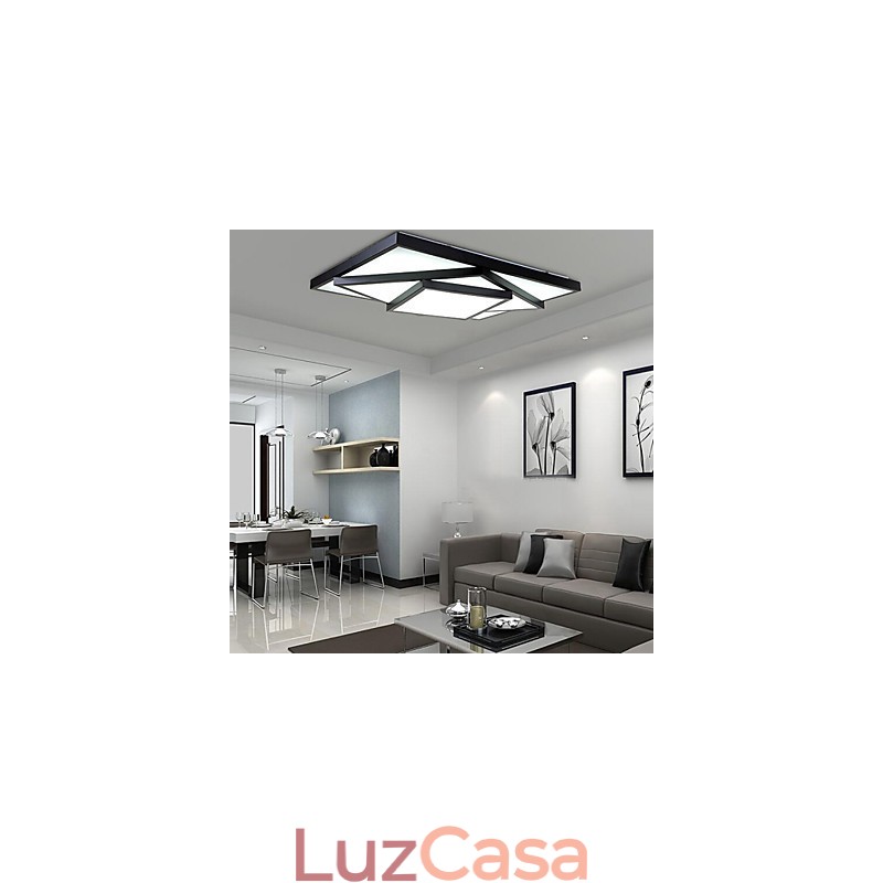 Luminária de teto quadrada embutida moderna contemporânea