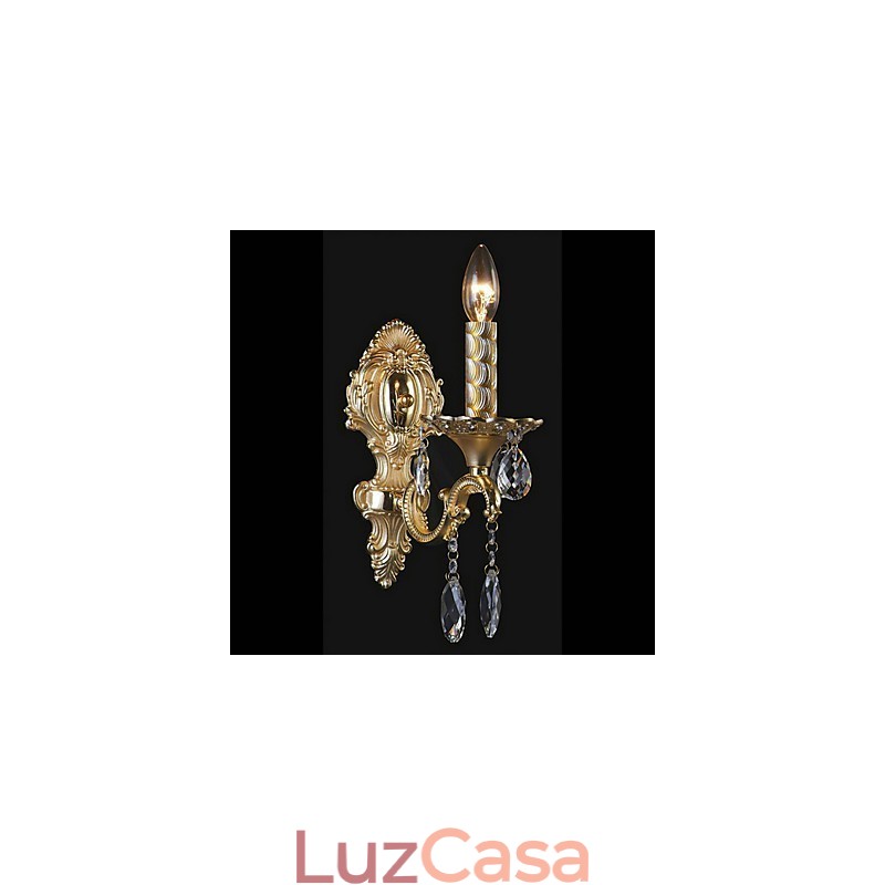Luminária de parede de cristal luxuosa em lâmpada em destaque Candle