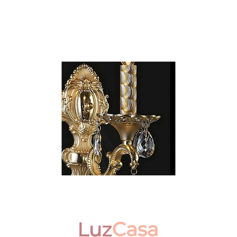 Luminária de parede de cristal luxuosa em lâmpada em destaque Candle