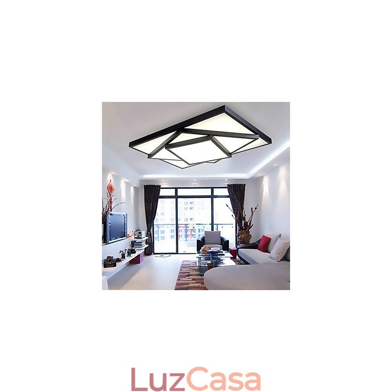 Luminária de teto quadrada embutida moderna contemporânea