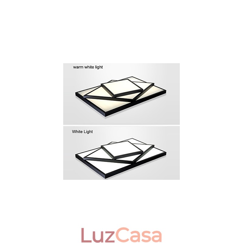 Luminária de teto quadrada embutida moderna contemporânea