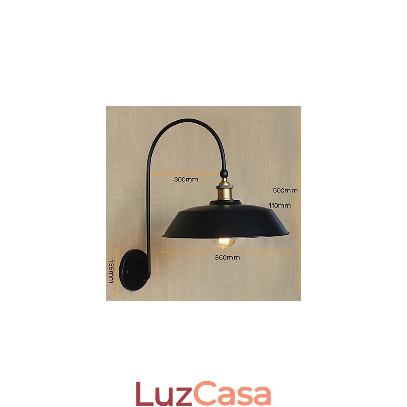 Criativo American Country Ferro Retro Redondo Industrial Sala de Estar Varanda Corredor Escadas Decoração de Quarto Lâmpada