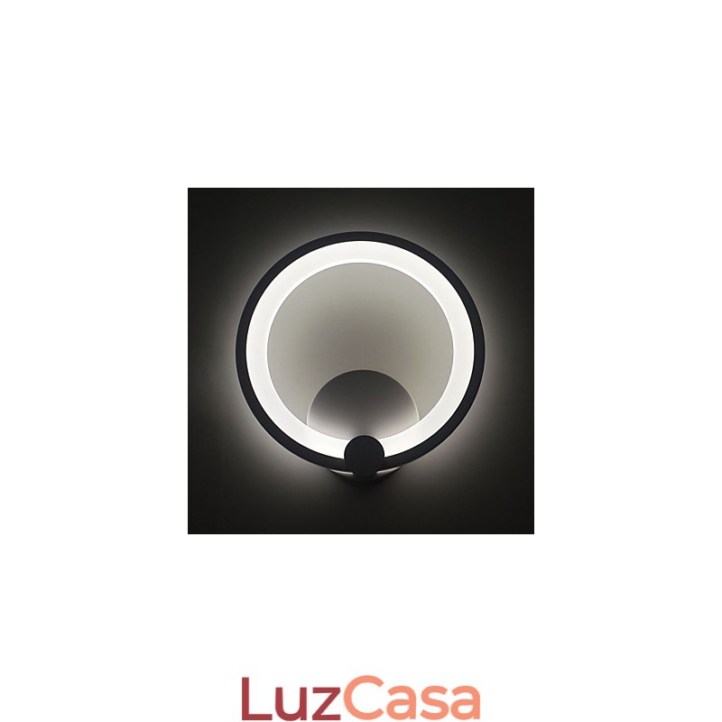 Arandelas de parede modernas Dia. 27CM Anel Metal Acrílico Contemporâneo 90 240V