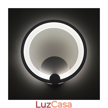 Arandelas de parede modernas Dia. 27CM Anel Metal Acrílico Contemporâneo 90 240V Arandelas de parede modernas Dia. 27CM Anel Metal Acrílico Contemporâneo 90 240V