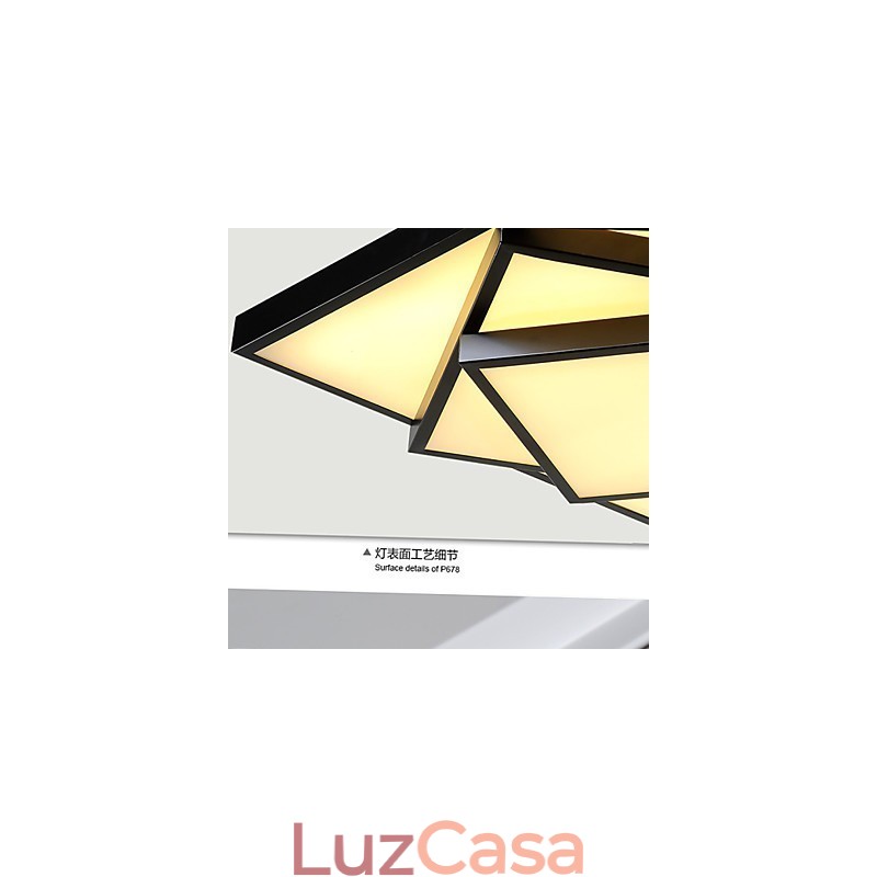 Luminária de teto quadrada embutida moderna contemporânea