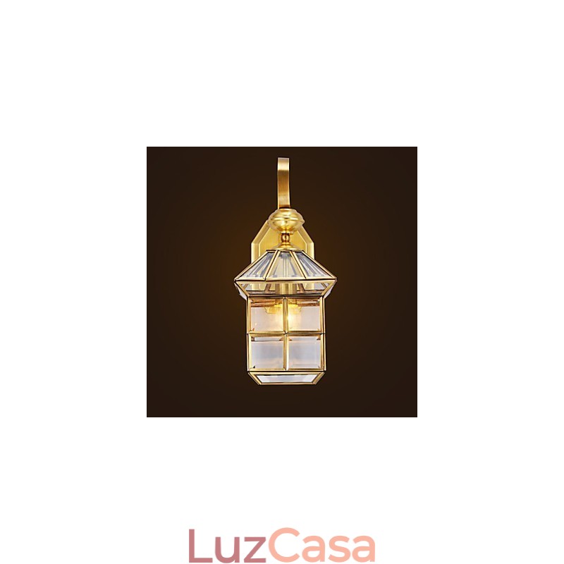 Lâmpada externa Lâmpada de jardim Lâmpada externa Lâmpada de cobre completo B