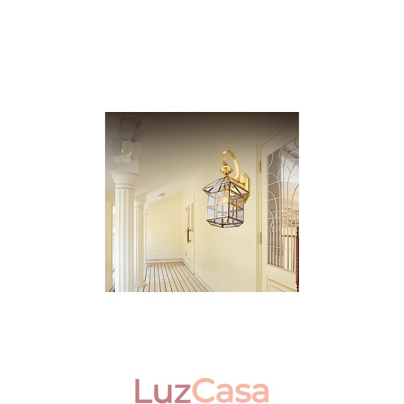 Lâmpada externa Lâmpada de jardim Lâmpada externa Lâmpada de cobre completo B