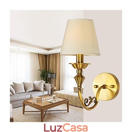 Luminárias de parede clássicas para quarto, luminárias de parede simples de metal para sala de estar, bar, café, corredor, varanda, luminária de parede Luminárias de parede clássicas para quarto, luminárias de parede simples de metal para sala de estar, bar, café, corredor, varanda, luminária de parede