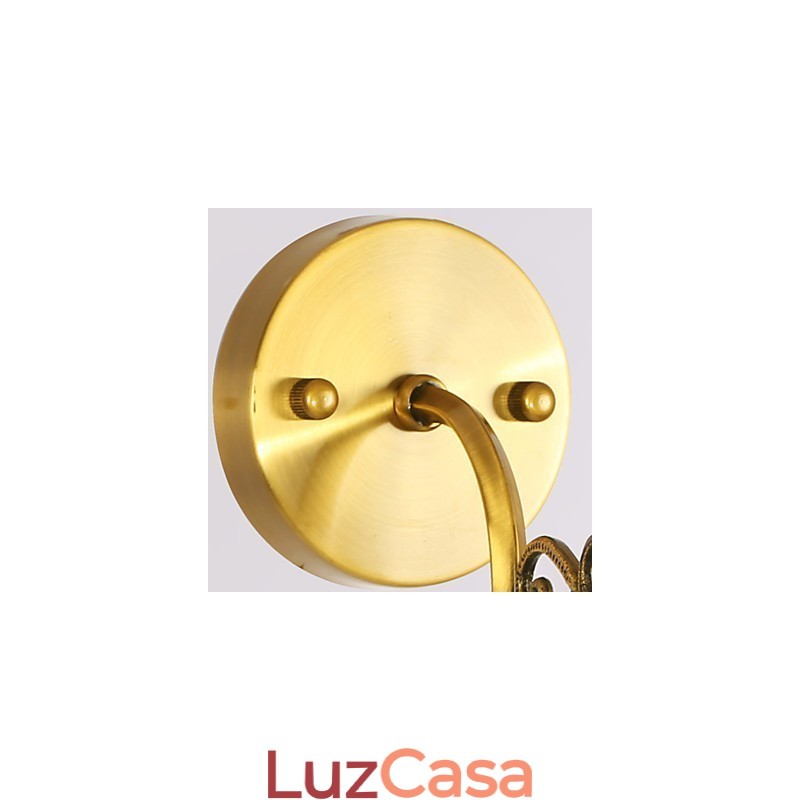 Luminárias de parede clássicas para quarto, luminárias de parede simples de metal para sala de estar, bar, café, corredor, varanda, luminária de parede