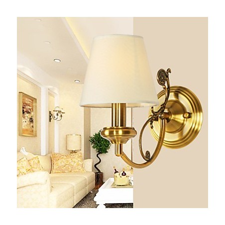 Luminárias de parede clássicas para quarto, luminárias de parede simples de metal para sala de estar, bar, café, corredor, varanda, luminária de parede Luminárias de parede clássicas para quarto, luminárias de parede simples de metal para sala de estar, bar, café, corredor, varanda, luminária de parede