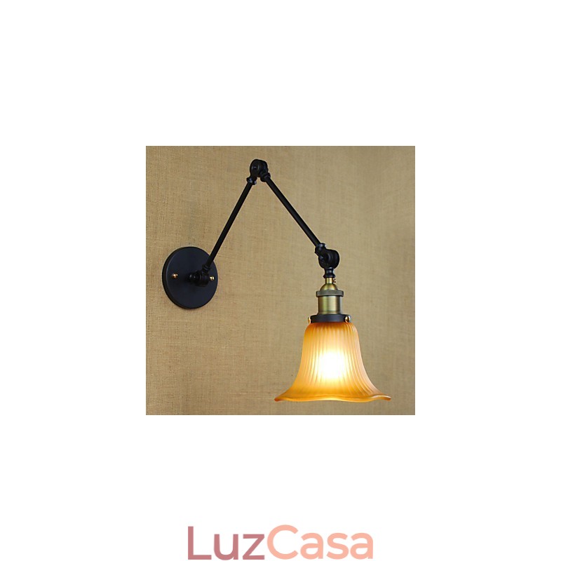 Apliques de parede Iluminação de banheiro Luzes de parede externas Luzes de parede de leitura Lodge rústico Metal
