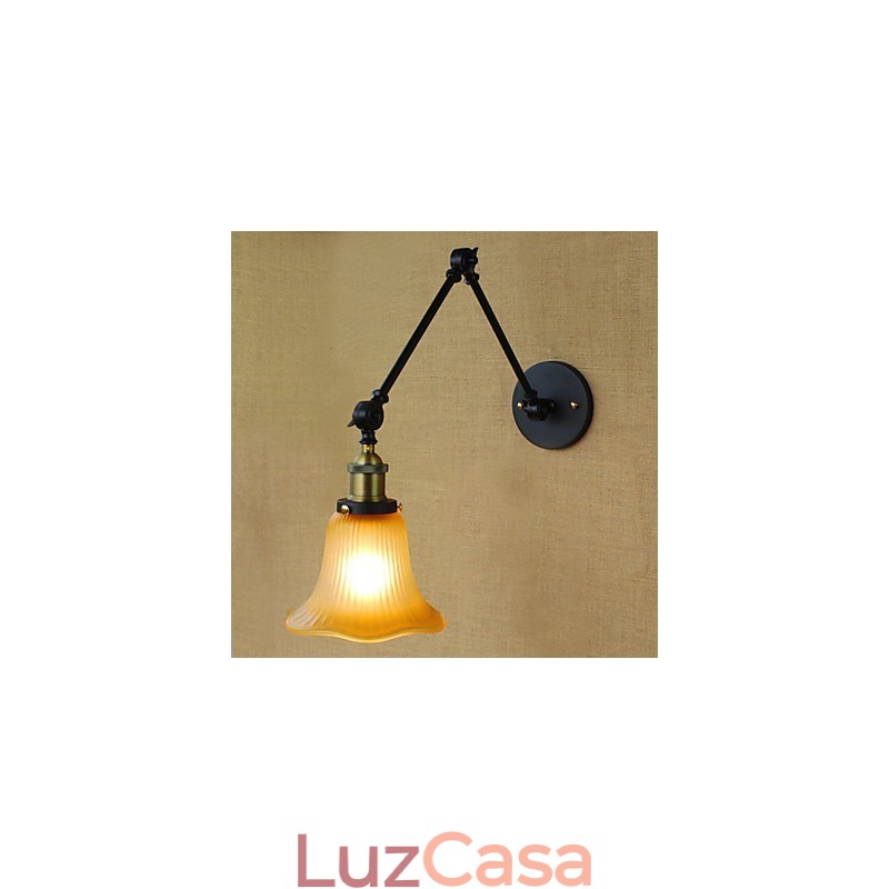 Apliques de parede Iluminação de banheiro Luzes de parede externas Luzes de parede de leitura Lodge rústico Metal