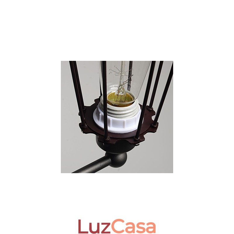 Loft American Country Iron Art Antique Lâmpada de parede Indústria Luzes