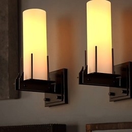 Loft Contraído E Contemporâneo Retro Personalidade Castiçal Lâmpada De Parede Luzes