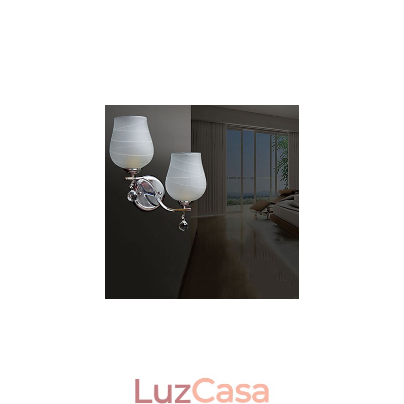 Apliques de parede de cristal Metal moderno e contemporâneo
