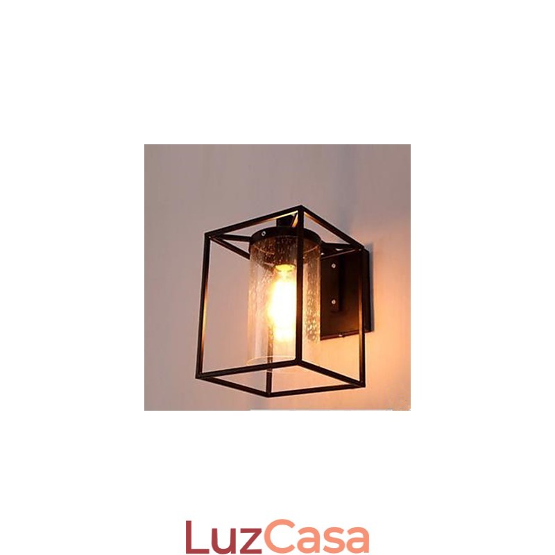 Luminária de parede estilo loft nórdico estilo contraído estilo country americano bolha de chuva vidro