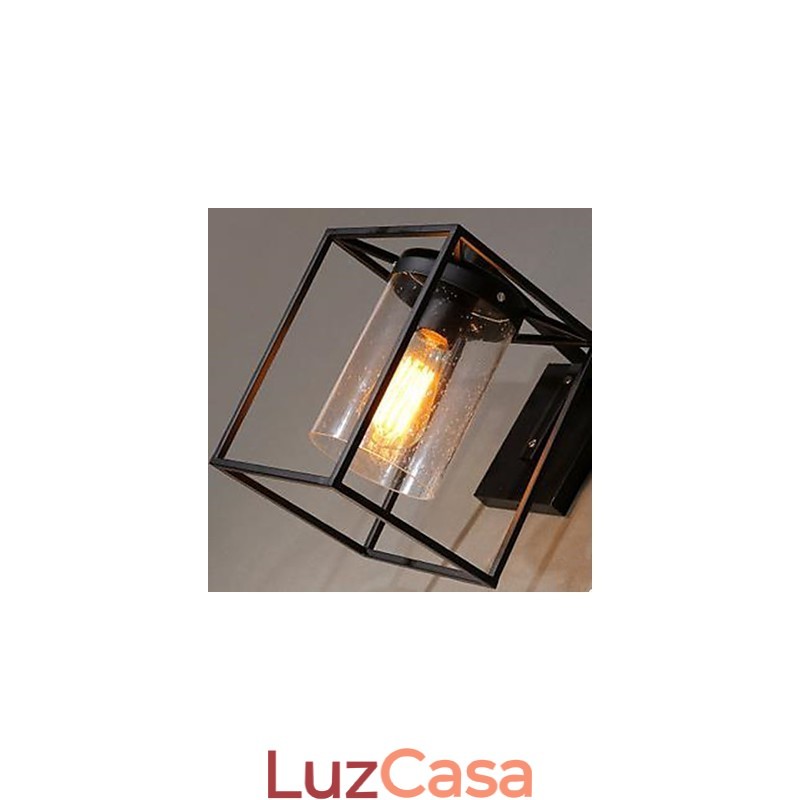 Luminária de parede estilo loft nórdico estilo contraído estilo country americano bolha de chuva vidro