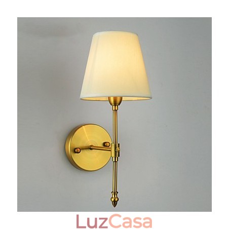 Luminárias de parede clássicas para quarto, luminárias de parede simples de metal para sala de estar, bar, café, corredor, varanda, luminária de parede Luminárias de parede clássicas para quarto, luminárias de parede simples de metal para sala de estar, bar, café, corredor, varanda, luminária de parede